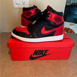 Size 7.5 - Air Jordan 1 Retro OG 2023 High Satin Bred W